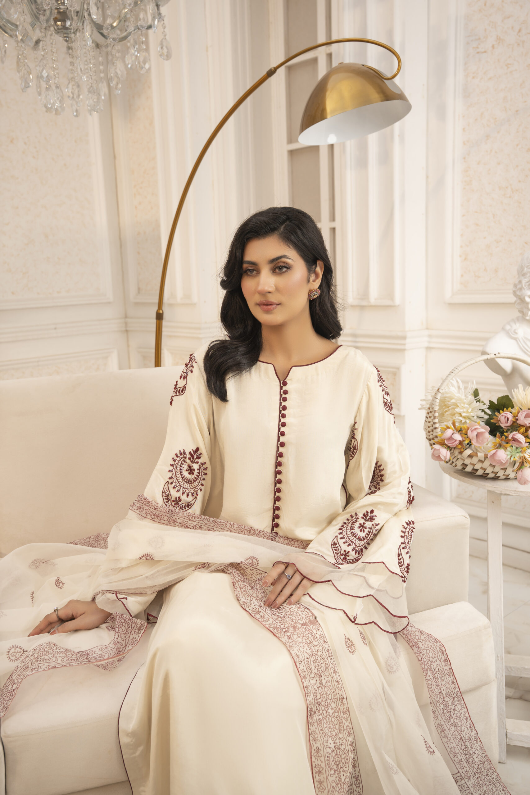 GOLDEN HOUR – Ivory & Maroon - Image 4